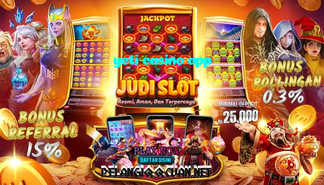 yeti casino app casino presented on mobile device in Pakistan with slots and live games